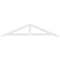 Ekena Millwork Pitch Artisan Architectural Grade PVC Gable Pediment, 48"W x 10"H x 1"P (5/12) GPP048X010X100ART - alternate 2